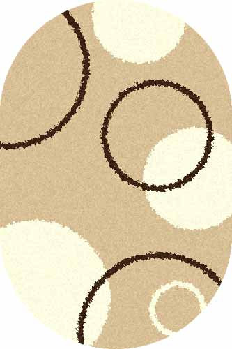 Овальный ковер SHAGGY ULTRA S610 BEIGE