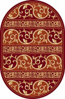 Овальный ковер KAMEA carving 0986 RED