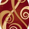 Овальный ковер KAMEA carving 0987 RED
