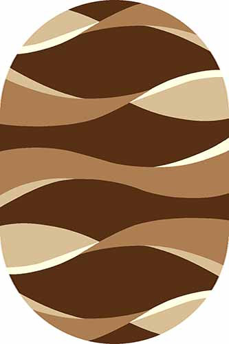 Овальный ковер SUNRISE V811 BROWN