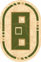 Овальный ковер KAMEA carving 5271 GREEN