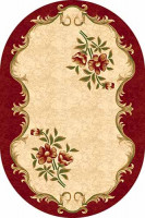 Овальный ковер KAMEA carving 5277 RED