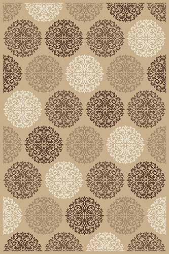 Прямоугольный ковер VALENCIA DELUXE D313 BEIGE-BROWN