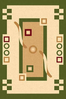 Прямоугольный ковер KAMEA carving 5462 GREEN