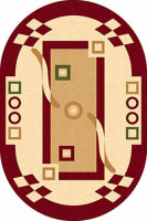 Овальный ковер KAMEA carving 5462 RED