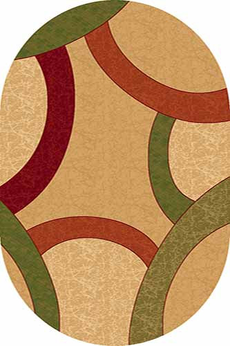 Овальный ковер KAMEA carving 9754 BEIGE
