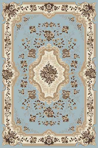 Прямоугольный ковер VALENCIA DELUXE D317 L.BLUE-BROWN