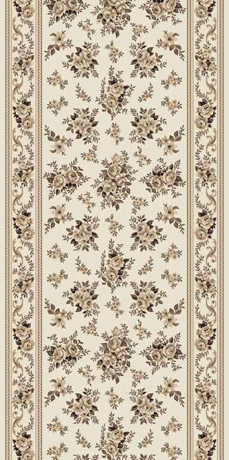 Ковровая VALENCIA DELUXE D241 CREAM-BROWN