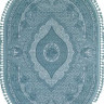 Турецкий ковер HUNKAR-07931-BLUE-BLUE-OVAL
