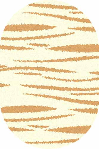 Овальный ковер SHAGGY ULTRA S608 CREAM-D.BEIGE