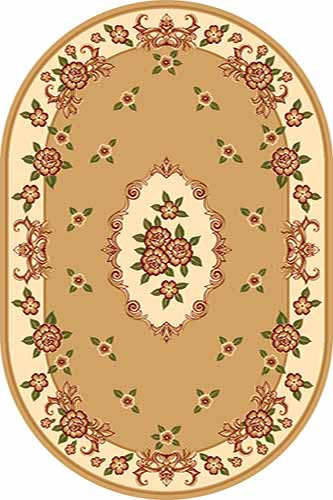 Овальный ковер KAMEA carving D093 BEIGE