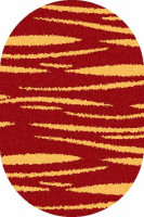 Овальный ковер SHAGGY ULTRA S608 RED-YELLOW