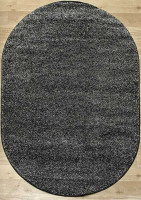 Овальный ковер PLATINUM T600 GRAY-BLACK