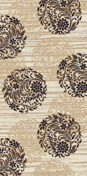 Ковровая VALENCIA DELUXE D303 CREAM-BROWN