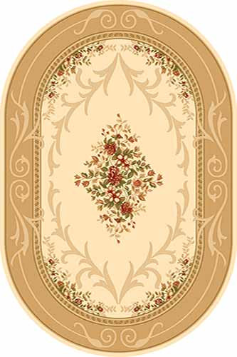 Овальный ковер KAMEA carving D142 CREAM-BEIGE