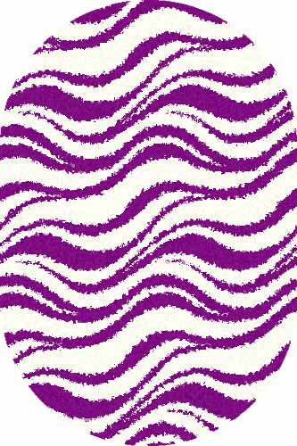 Овальный ковер SHAGGY ULTRA S609 BONE-PURPLE
