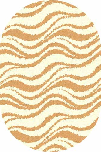 Овальный ковер SHAGGY ULTRA S609 CREAM-D.BEIGE